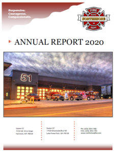 Northshore Fire Department Annual Report 2020 cover