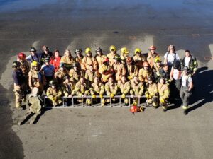 Fire crew team photos