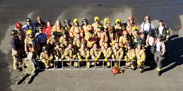 Fire crew team photos