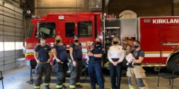 Team of female fire fighters